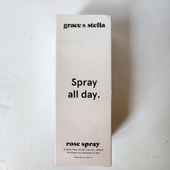 Grace & Stella Spray All Day Hydrating Rose Facial Spray 8.11 oz New Sealed - Picture 1 of 4